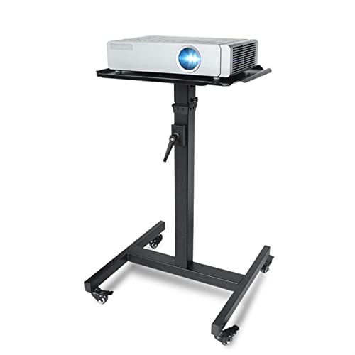 Projektorständer Projektor Stand Tablett Wagen Universal Teleskopie auf tragbare bewegliche Werkbank -Floor -Home -Büro -Regal -Projektorregal Schwarz Projektorhalterung für die Wand(A) von birene