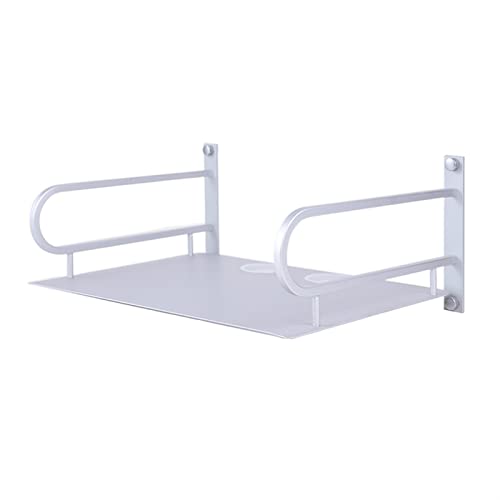 Projektorständer Projektorhalterung, Wandhalterung, Lochbohrung, Wandaufhängung, Installation, Regal aus Aluminiumlegierung, Wandprojektorständer Projektorhalterung für die Wand(Silvery-L33cm) von birene