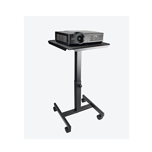 Projektorständer Projektor Stand Tablett Wagen Universal Teleskopie auf tragbare bewegliche Werkbank -Floor -Home -Büro -Regal -Projektorregal Schwarz Projektorhalterung für die Wand(B) von birene