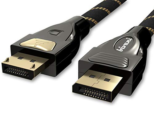 bivani 8K Premium 1 Meter DisplayPort DP 1.4 Kabel - 32,4 Gbps - 8K@60HZ / 4K@120HZ - 7680 x 4320 60 Hz / 3840 x 2160 120 Hz / 1920 x 1200 240 Hz - HBR3, DSC 1.2, HDR10, HDCP 2.2, Elite Series - 1M bivani 8K Premium 1 Meter DisplayPort DP 1.4 Kabel - 32,4 Gbps - 8K@60HZ / 4K@120HZ - 7680 x 4320 60 Hz / 3840 x 2160 120 Hz / 1920 x 1200 240 Hz - HBR3, DSC 1.2, HDR10, HDCP 2.2, Elite Series - 1M von bivani