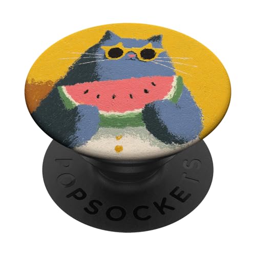 Girly | weiße Katze | Sonnenbrille | schwarze Katze mit Wasserzitrone PopSockets Klebender PopGrip Girly | weiße Katze | Sonnenbrille | schwarze Katze mit Wasserzitrone PopSockets Klebender PopGrip von black / white cat cute theme