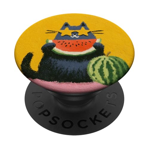 Girly | weiße Katze | Sonnenbrille | schwarze Katze mit Wasserzitrone PopSockets Klebender PopGrip Girly | weiße Katze | Sonnenbrille | schwarze Katze mit Wasserzitrone PopSockets Klebender PopGrip von black / white cat cute theme