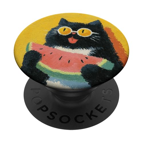 Girly | weiße Katze | Sonnenbrille | schwarze Katze mit Wasserzitrone PopSockets Klebender PopGrip Girly | weiße Katze | Sonnenbrille | schwarze Katze mit Wasserzitrone PopSockets Klebender PopGrip von black / white cat cute theme
