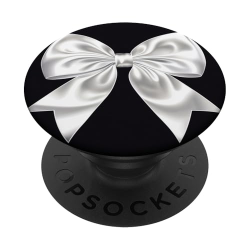 Girly | Schleife in Aquarell | Ästhetische schwarz-weiße Schleife PopSockets Klebender PopGrip Girly | Schleife in Aquarell | Ästhetische schwarz-weiße Schleife PopSockets Klebender PopGrip von black and white bow theme