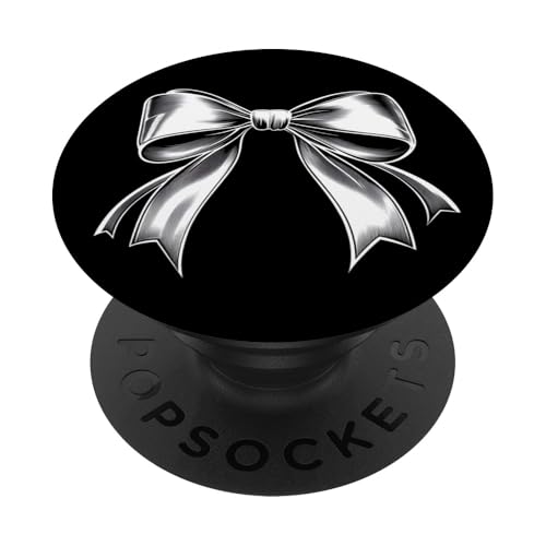 Girly | Schleife in Aquarell | Ästhetische schwarz-weiße Schleife PopSockets Klebender PopGrip Girly | Schleife in Aquarell | Ästhetische schwarz-weiße Schleife PopSockets Klebender PopGrip von black and white bow theme