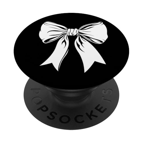 Girly | Schleife in Aquarell | Ästhetische schwarz-weiße Schleife PopSockets Klebender PopGrip Girly | Schleife in Aquarell | Ästhetische schwarz-weiße Schleife PopSockets Klebender PopGrip von black and white bow theme