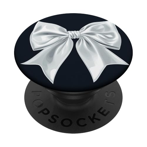 Girly | Schleife in Aquarell | Ästhetische schwarz-weiße Schleife PopSockets Klebender PopGrip Girly | Schleife in Aquarell | Ästhetische schwarz-weiße Schleife PopSockets Klebender PopGrip von black and white bow theme