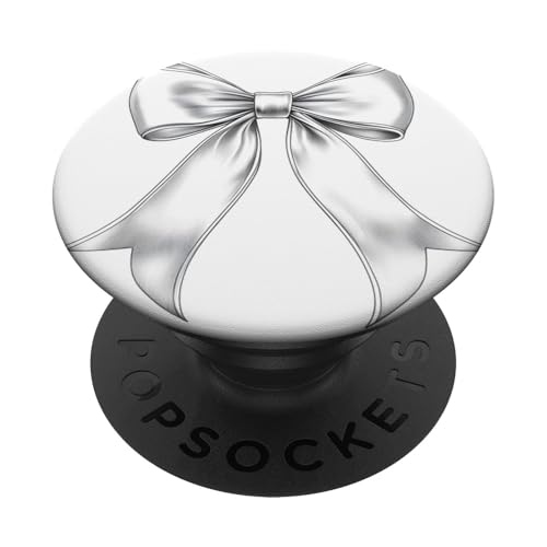 Girly | Schleife in Aquarell | Ästhetische schwarz-weiße Schleife PopSockets Klebender PopGrip Girly | Schleife in Aquarell | Ästhetische schwarz-weiße Schleife PopSockets Klebender PopGrip von black and white bow theme