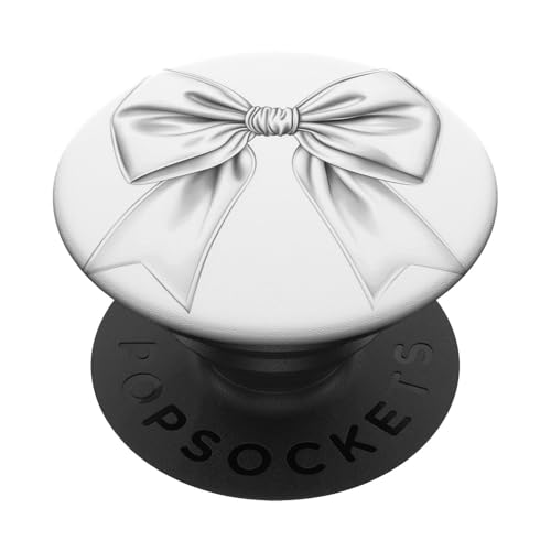 Girly | Schleife in Aquarell | Ästhetische schwarz-weiße Schleife PopSockets Klebender PopGrip Girly | Schleife in Aquarell | Ästhetische schwarz-weiße Schleife PopSockets Klebender PopGrip von black and white bow theme