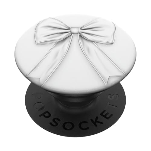 Girly | Schleife in Aquarell | Ästhetische schwarz-weiße Schleife PopSockets Klebender PopGrip Girly | Schleife in Aquarell | Ästhetische schwarz-weiße Schleife PopSockets Klebender PopGrip von black and white bow theme