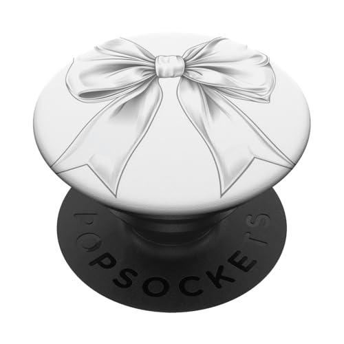 Girly | Schleife in Aquarell | Ästhetische schwarz-weiße Schleife PopSockets Klebender PopGrip Girly | Schleife in Aquarell | Ästhetische schwarz-weiße Schleife PopSockets Klebender PopGrip von black and white bow theme