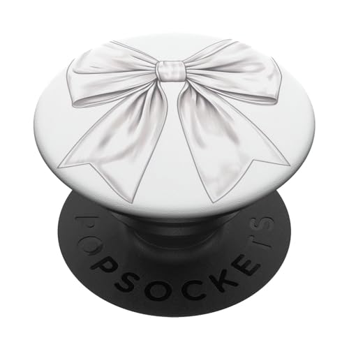 Girly | Schleife in Aquarell | Ästhetische schwarz-weiße Schleife PopSockets Klebender PopGrip Girly | Schleife in Aquarell | Ästhetische schwarz-weiße Schleife PopSockets Klebender PopGrip von black and white bow theme