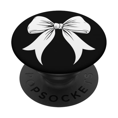 Girly | Schleife in Aquarell | Ästhetische schwarz-weiße Schleife PopSockets Klebender PopGrip Girly | Schleife in Aquarell | Ästhetische schwarz-weiße Schleife PopSockets Klebender PopGrip von black and white bow theme