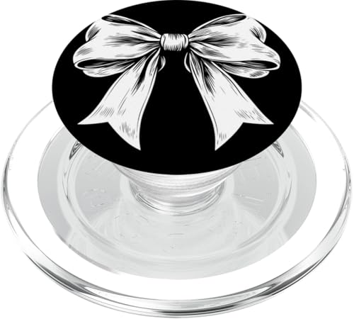Girly | Schleife in Aquarell | Ästhetische schwarz-weiße Schleife PopSockets PopGrip für MagSafe Girly | Schleife in Aquarell | Ästhetische schwarz-weiße Schleife PopSockets PopGrip für MagSafe von black and white bow theme