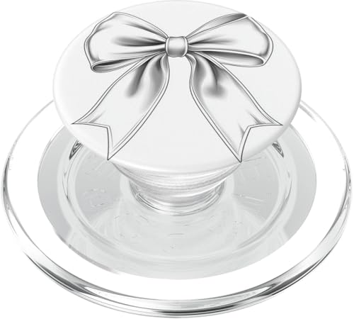 Girly | Schleife in Aquarell | Ästhetische schwarz-weiße Schleife PopSockets PopGrip für MagSafe Girly | Schleife in Aquarell | Ästhetische schwarz-weiße Schleife PopSockets PopGrip für MagSafe von black and white bow theme