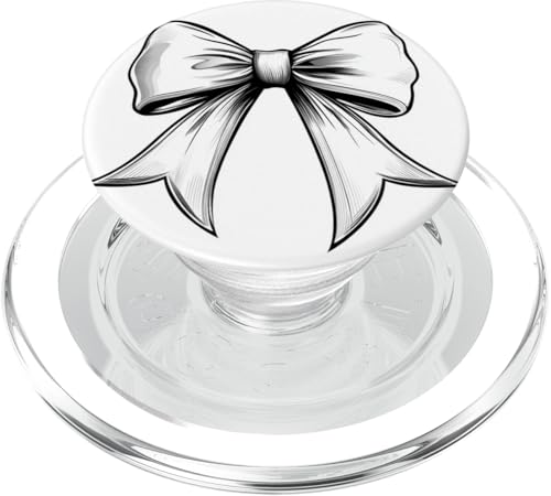 Girly | Schleife in Aquarell | Ästhetische schwarz-weiße Schleife PopSockets PopGrip für MagSafe Girly | Schleife in Aquarell | Ästhetische schwarz-weiße Schleife PopSockets PopGrip für MagSafe von black and white bow theme