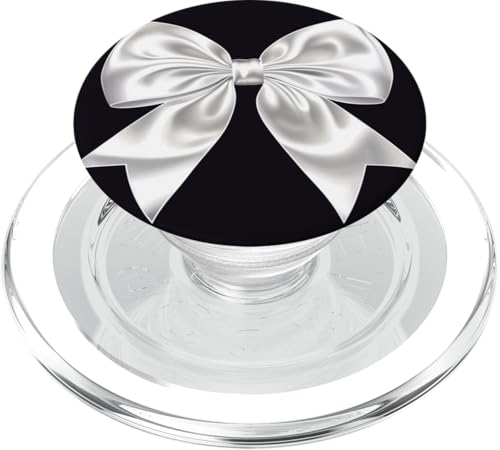 Girly | Schleife in Aquarell | Ästhetische schwarz-weiße Schleife PopSockets PopGrip für MagSafe Girly | Schleife in Aquarell | Ästhetische schwarz-weiße Schleife PopSockets PopGrip für MagSafe von black and white bow theme