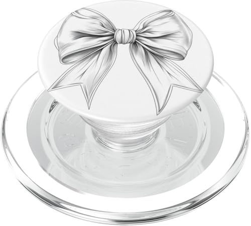 Girly | Schleife in Aquarell | Ästhetische schwarz-weiße Schleife PopSockets PopGrip für MagSafe Girly | Schleife in Aquarell | Ästhetische schwarz-weiße Schleife PopSockets PopGrip für MagSafe von black and white bow theme