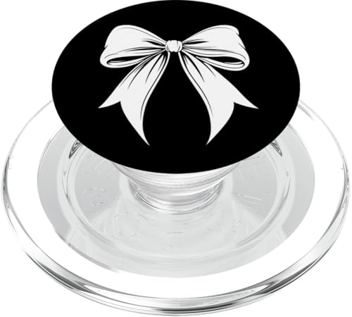 Girly | Schleife in Aquarell | Ästhetische schwarz-weiße Schleife PopSockets PopGrip für MagSafe Girly | Schleife in Aquarell | Ästhetische schwarz-weiße Schleife PopSockets PopGrip für MagSafe von black and white bow theme