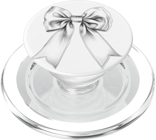 Girly | Schleife in Aquarell | Ästhetische schwarz-weiße Schleife PopSockets PopGrip für MagSafe Girly | Schleife in Aquarell | Ästhetische schwarz-weiße Schleife PopSockets PopGrip für MagSafe von black and white bow theme