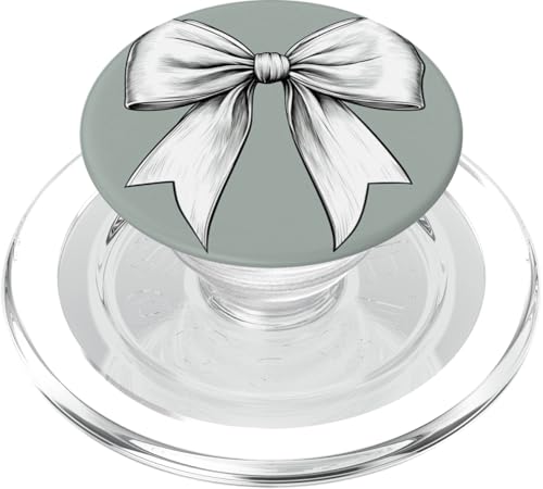 Girly | Schleife in Aquarell | Ästhetische schwarz-weiße Schleife PopSockets PopGrip für MagSafe Girly | Schleife in Aquarell | Ästhetische schwarz-weiße Schleife PopSockets PopGrip für MagSafe von black and white bow theme