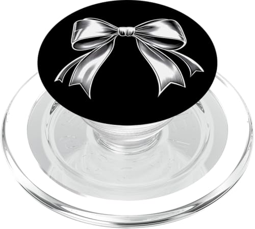 Girly | Schleife in Aquarell | Ästhetische schwarz-weiße Schleife PopSockets PopGrip für MagSafe Girly | Schleife in Aquarell | Ästhetische schwarz-weiße Schleife PopSockets PopGrip für MagSafe von black and white bow theme