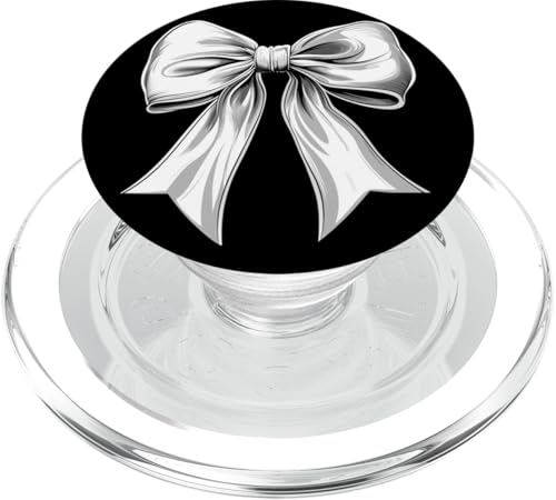 Girly | Schleife in Aquarell | Ästhetische schwarz-weiße Schleife PopSockets PopGrip für MagSafe Girly | Schleife in Aquarell | Ästhetische schwarz-weiße Schleife PopSockets PopGrip für MagSafe von black and white bow theme