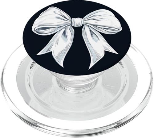 Girly | Schleife in Aquarell | Ästhetische schwarz-weiße Schleife PopSockets PopGrip für MagSafe Girly | Schleife in Aquarell | Ästhetische schwarz-weiße Schleife PopSockets PopGrip für MagSafe von black and white bow theme