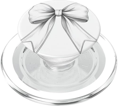 Girly | Schleife in Aquarell | Ästhetische schwarz-weiße Schleife PopSockets PopGrip für MagSafe Girly | Schleife in Aquarell | Ästhetische schwarz-weiße Schleife PopSockets PopGrip für MagSafe von black and white bow theme