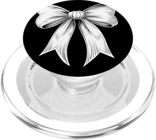 Girly | Schleife in Aquarell | Ästhetische schwarz-weiße Schleife PopSockets PopGrip für MagSafe Girly | Schleife in Aquarell | Ästhetische schwarz-weiße Schleife PopSockets PopGrip für MagSafe von black and white bow theme