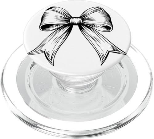 Girly | Schleife in Aquarell | Ästhetische schwarz-weiße Schleife PopSockets PopGrip für MagSafe Girly | Schleife in Aquarell | Ästhetische schwarz-weiße Schleife PopSockets PopGrip für MagSafe von black and white bow theme