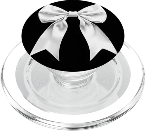 Girly | Schleife in Aquarell | Ästhetische schwarz-weiße Schleife PopSockets PopGrip für MagSafe Girly | Schleife in Aquarell | Ästhetische schwarz-weiße Schleife PopSockets PopGrip für MagSafe von black and white bow theme