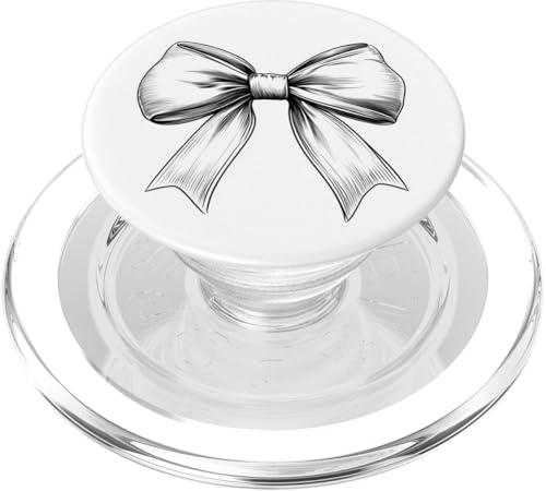 Girly | Schleife in Aquarell | Ästhetische schwarz-weiße Schleife PopSockets PopGrip für MagSafe Girly | Schleife in Aquarell | Ästhetische schwarz-weiße Schleife PopSockets PopGrip für MagSafe von black and white bow theme