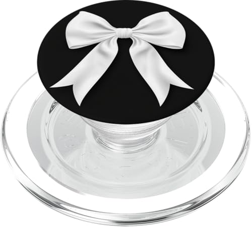 Girly | Schleife in Aquarell | Ästhetische schwarz-weiße Schleife PopSockets PopGrip für MagSafe Girly | Schleife in Aquarell | Ästhetische schwarz-weiße Schleife PopSockets PopGrip für MagSafe von black and white bow theme