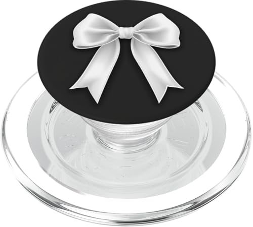 Girly | Schleife in Aquarell | Ästhetische schwarz-weiße Schleife PopSockets PopGrip für MagSafe Girly | Schleife in Aquarell | Ästhetische schwarz-weiße Schleife PopSockets PopGrip für MagSafe von black and white bow theme