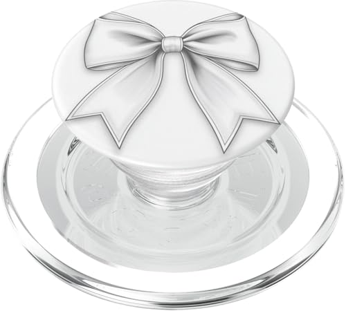 Girly | Schleife in Aquarell | Ästhetische schwarz-weiße Schleife PopSockets PopGrip für MagSafe Girly | Schleife in Aquarell | Ästhetische schwarz-weiße Schleife PopSockets PopGrip für MagSafe von black and white bow theme