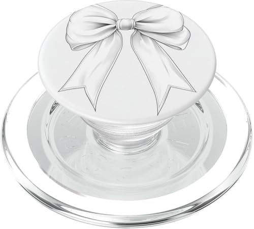 Girly | Schleife in Aquarell | Ästhetische schwarz-weiße Schleife PopSockets PopGrip für MagSafe Girly | Schleife in Aquarell | Ästhetische schwarz-weiße Schleife PopSockets PopGrip für MagSafe von black and white bow theme
