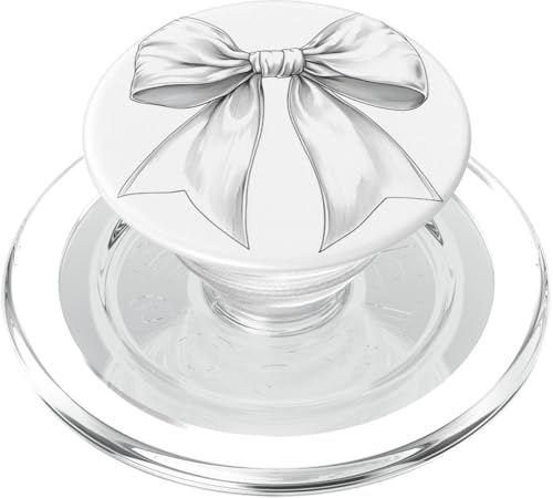 Girly | Schleife in Aquarell | Ästhetische schwarz-weiße Schleife PopSockets PopGrip für MagSafe Girly | Schleife in Aquarell | Ästhetische schwarz-weiße Schleife PopSockets PopGrip für MagSafe von black and white bow theme