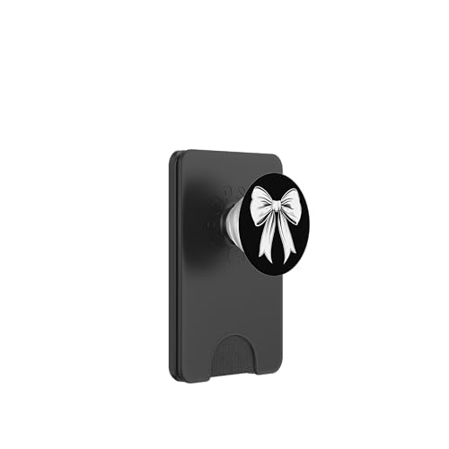 Girly | Schleife in Aquarell | Ästhetische schwarz-weiße Schleife PopSockets PopWallet für MagSafe Girly | Schleife in Aquarell | Ästhetische schwarz-weiße Schleife PopSockets PopWallet für MagSafe von black and white bow theme