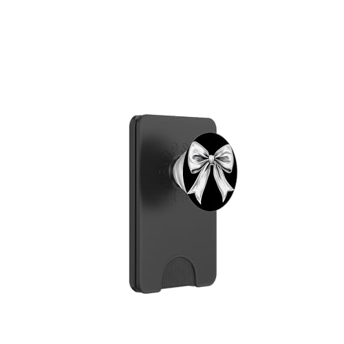 Girly | Schleife in Aquarell | Ästhetische schwarz-weiße Schleife PopSockets PopWallet für MagSafe Girly | Schleife in Aquarell | Ästhetische schwarz-weiße Schleife PopSockets PopWallet für MagSafe von black and white bow theme