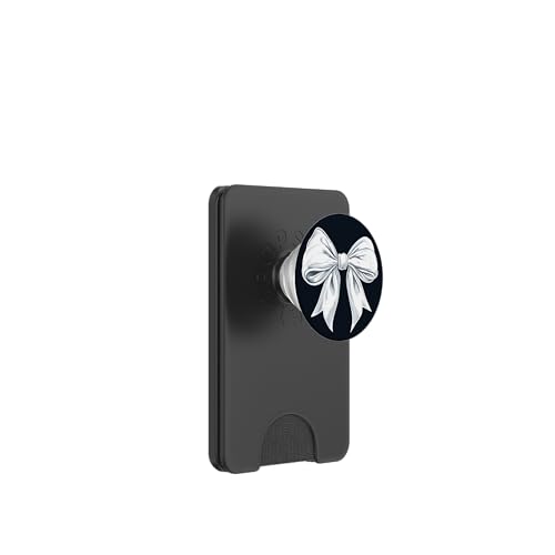 Girly | Schleife in Aquarell | Ästhetische schwarz-weiße Schleife PopSockets PopWallet für MagSafe Girly | Schleife in Aquarell | Ästhetische schwarz-weiße Schleife PopSockets PopWallet für MagSafe von black and white bow theme