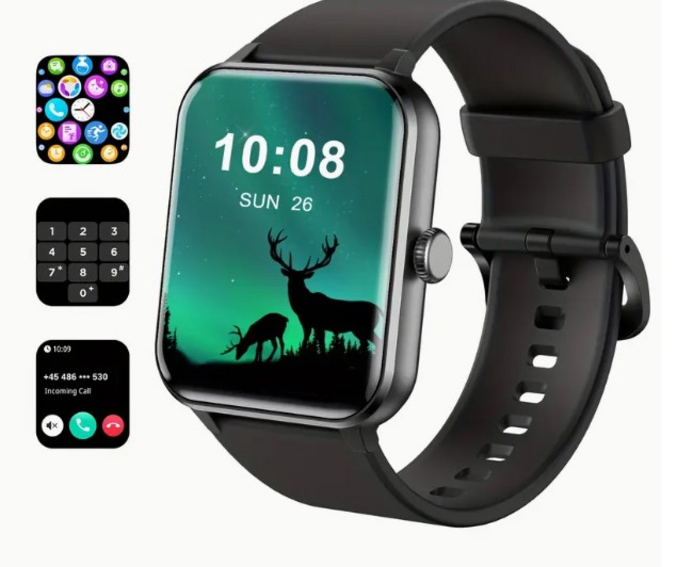 blackview 2025 Neue Aufgerüstete Für Männer Und Frauen Smartwatch (Andriod iOS), mit Fitness-Tracker Kabelloser Anruf Antwort/Ermöglichen 100 Sportmodi von blackview