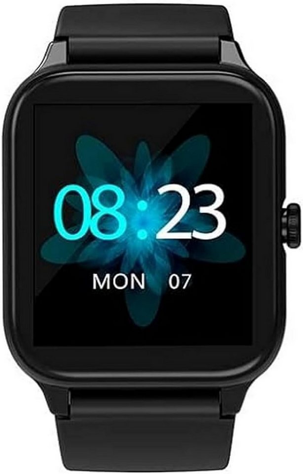 blackview Akkulaufzeit: 7-10 Tage mit Bluetooth, 30 Tage im Standby Smartwatch (1,28 Zoll), Elegantes Design Herzgesundheit und Langanhaltende Batterielaufzeit von blackview