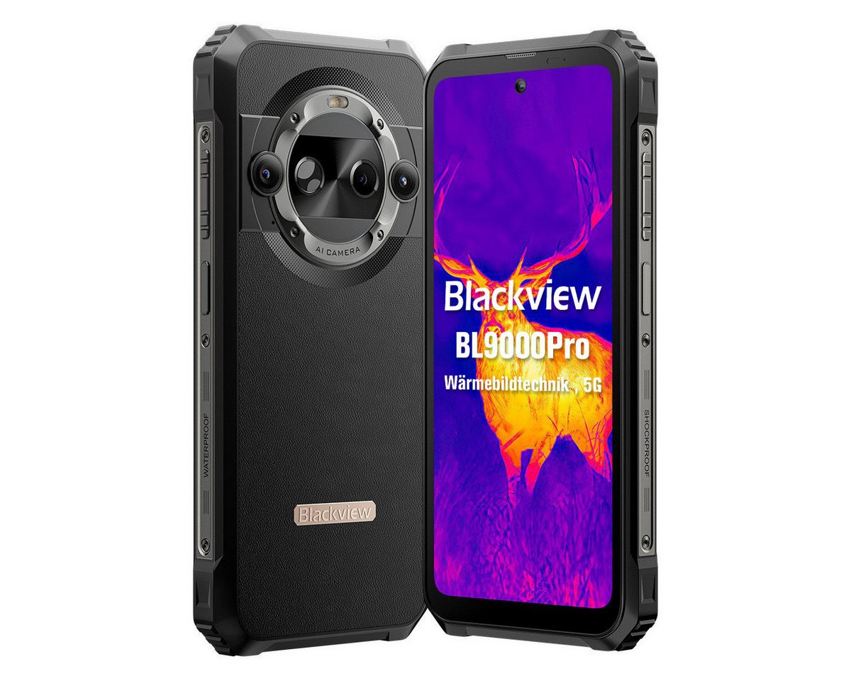 blackview BL9000Pro mit Wärmebildkamera Smartphone (6.78 Zoll, 50 MP Kamera, 2.4K, 5G, 120W, Dimensity 8020, NFC, Wärmebildkamera, Ohne Vertrag) von blackview