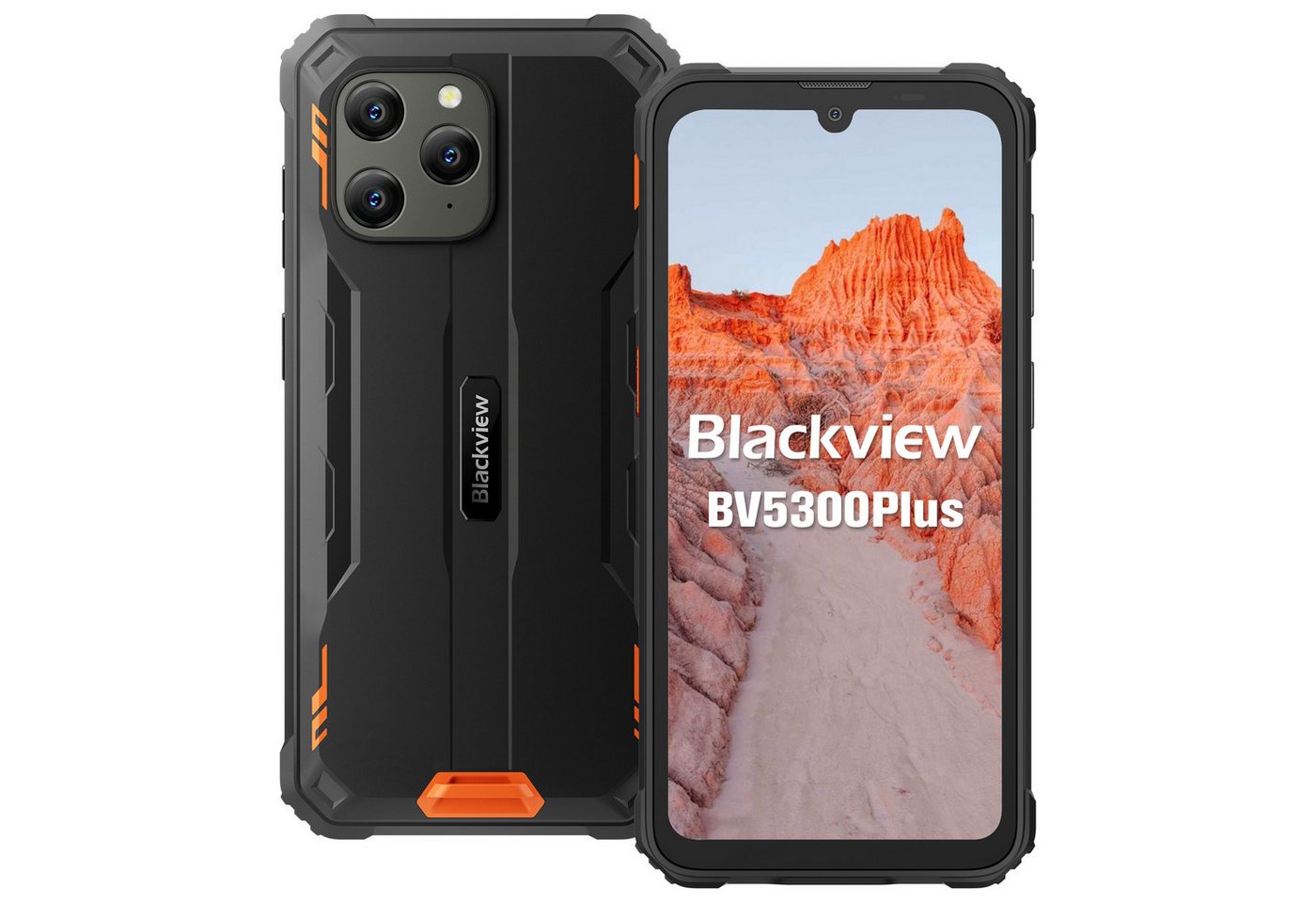 blackview BV5300Plus(8+128) Smartphone (6.1 Zoll, 128 GB Speicherplatz, 13 MP Kamera, Dual 4G SIM/Face ID/GPS/IP69K/Handschuh-Modus) von blackview