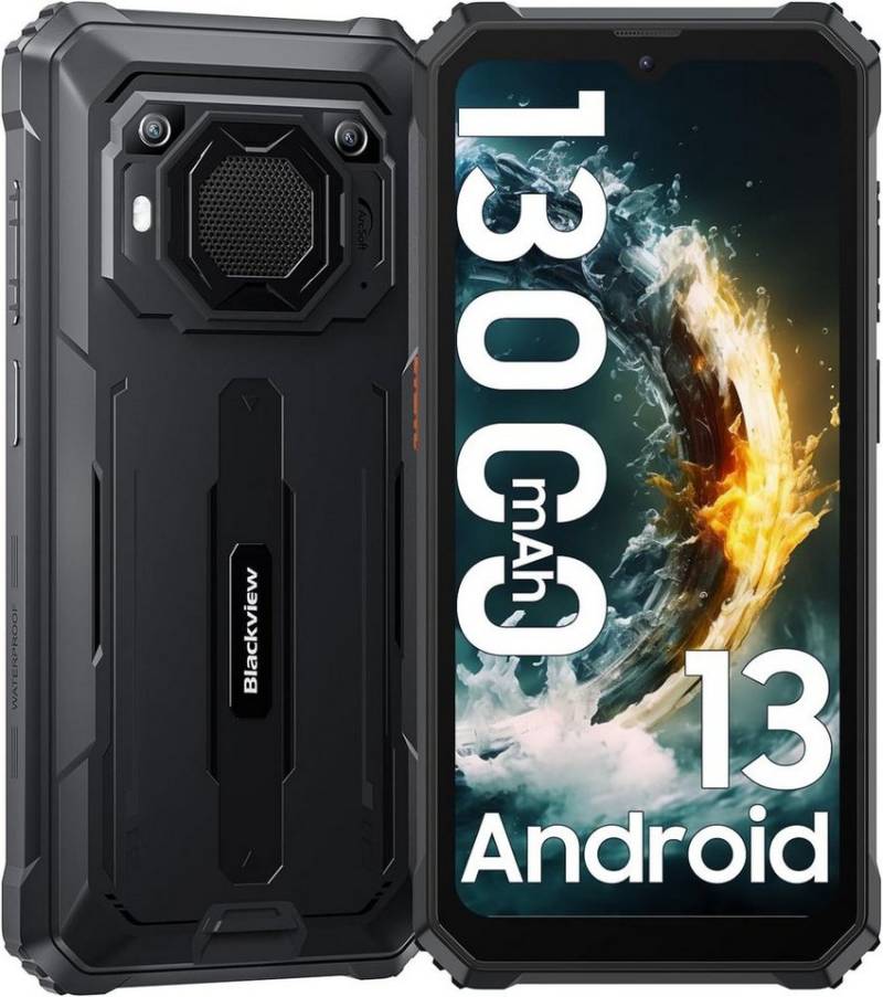 blackview BV8900 Rugged Octa Core Smartphone, Outdoorhandy Smartphone (16,51 cm/6.5 Zoll, 256 GB Speicherplatz, 64 MP Kamera, Handschuhmodus, Wärmebildkamera) von blackview