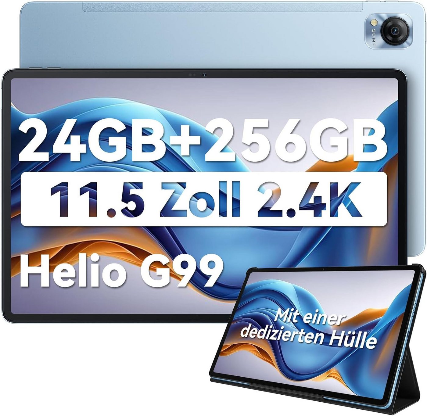 blackview Helio G99 Octa Core Prozessor 8800mAh 24GB RAM 2.4K FHD Display Tablet (11,5, 256 GB, Android 13, 4G LTE/5G WiFi, Leicht, Leistungsstark, Vielseitig: Das Blackview Mega1)" von blackview