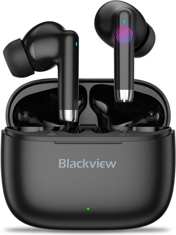 blackview IPX7 Wasserdicht, Touch Control In-Ear-Kopfhörer (Bis zu 7 Stunden Musik bei 80% Lautstärke, mit einem Ladegerät von 400mAh bis zu 36 Stunden. 10 Minuten Aufladen für 55 Minuten Musik., mit Bluetooth 5.3 Kopfhörer: Kristallklarer Sound, lange Akkulaufzeit) von blackview