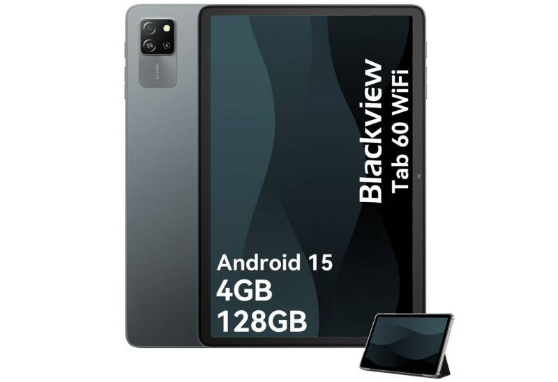 blackview Tab60Wifi Android 15 incl. Hülle Tablet (10.1", 128 GB, Android 15, HD, WLAN6, incl. Hülle) von blackview
