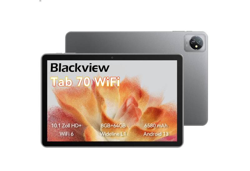 blackview Tab70WiFi(4+64) Tablet (10, 64 GB, Android 13, 6580mAh Akku, WiFi 6)" von blackview